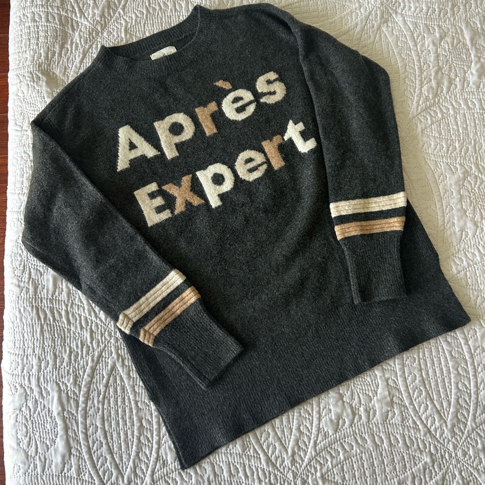 Gray Sweater with Après Expert Text